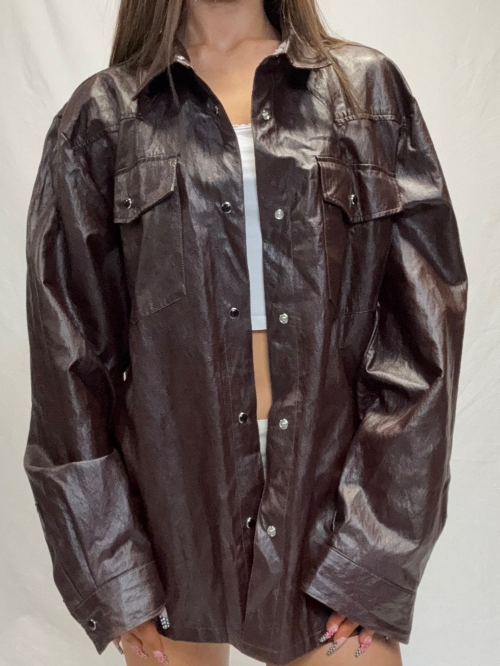 Forever 21 men’s faux leather jacket